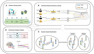 Functional graph contrastive learning of hyperscanning EEG reveals emotional contagion evoked by stereotype-based stressors